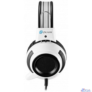 Oklick HS-G300 белый/черный {2.5м мониторы оголовье (AH-V1W)} [361558]