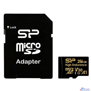 Флеш карта microSDXC 256GB Silicon Power SP256GBSTXDV3V1HSP High Endurance V30 A1 + adapter