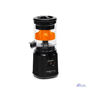 Соковыжималка цитрусовая Scarlett EasyClean SC-JE50C10 200Вт рез.сок.:250мл. черный/оранжевый