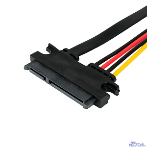 Cablexpert Кабель Combo SATA XH2.54 4pin+Sata 7pin / Sata 7+15pin, медь, 40см, пакет (CC-XH2.54-SATA-40CM)