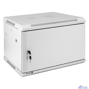 Exegate EX298611RUS Шкаф телекоммуникационный 19" настенный 6U ExeGate EC-WM-6U.450.M.GREY (19”, 6U, 600x450x370mm (ШхГхВ), передняя дверь металл, съемные боковые панели, пыле- и влагозащита IP23, све