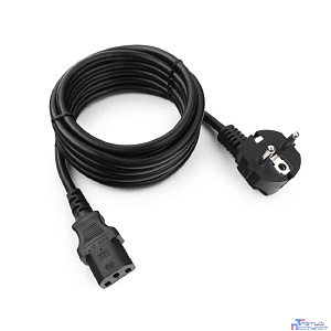 Кабель питания Cablexpert (RU) Schuko-C13, 3x1.5мм2, 10A, с заземлением, медь, 3м, черный, пак (PC-186-1.5-3M)