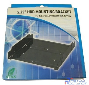 Espada EAC52535-2S, Переходник (крепление) для HDD 2х2,5" или 3,5" в отсек 5,25"