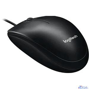 910-006652/910-005006/910-005003 Мышь Logitech M100(M100r) Dark Ret {темно-серая/черная, оптическая, 1000dpi, USB, 1.8м}