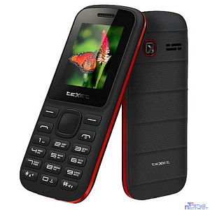 TEXET TM-130 черный-красный