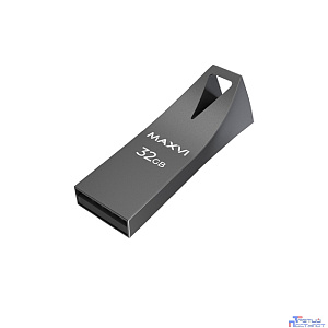 Maxvi USB Drive 32GB MK2 dark grey, монолит, металл, USB 2.0 FD32GBUSB20C10MK2