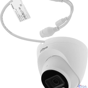 DAHUA DH-IPC-HDW2449TP-S-LED-0280B Уличная турельная IP-видеокамера FullColor 4Мп, 1/2.9” CMOS, объектив 2.8мм, видеоаналитика, микрофон, LED 30м, IP67, металл/пластик