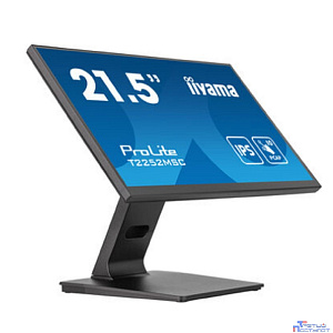 LCD Iiyama 21.5" T2252MSC-B2 TOUCH черный {IPS 1920x1080 60Hz 5ms 250cd HDMI DisplayPort USB M/M}