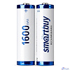 Smartbuy (SBBR-2A02BL1600) Аккумулятор NiMh Smartbuy AA/2BL 1600 mAh (24/240) (2шт. в уп-ке)