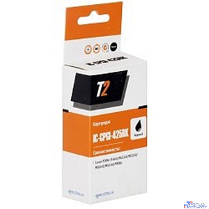T2 PGI-425BK Картридж (IC-CPGI-425BK) для Canon PIXMA  iP4840/MG5140/MG6140/MG8140/MX884, черный с чипом