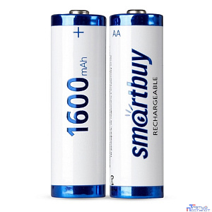 Smartbuy (SBBR-2A02BL1600) Аккумулятор NiMh Smartbuy AA/2BL 1600 mAh (24/240) (2шт. в уп-ке)