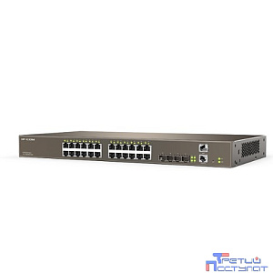 IP-COM G5528X-EI Коммутатор управляемый в стойку, 24*1Gbit RJ45, 2*SFP 10Gbit Uplink, 2*SFP 10Gbit Stack, console port