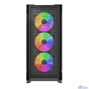 Powercase Mistral AZ4B ARGB, Tempered Glass, 4x 120mm ARGB Fans, чёрный, ATX  (CMAZB-A4)