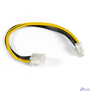 Exegate EX295553RUS Удлинитель кабеля питания материнской платы +12V ExeGate EX-EXT-8M8F-0.3 (8pin EPS12V M/8pin EPS12V F, 0,3м)
