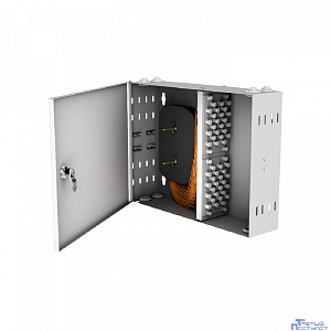NTSS Кросс настенный NTSS PREMIUM предсобранный, 24 порта FC/UPC, 50/125 мкм, (сплайс, пигтейлы, кдзс, планки, адаптеры) NTSS-WFOB-PM-24-FC/U-50-SP1.5G2A