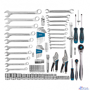 GROSS Набор инструментов 78 пред. , 120 зубьев, CrV, 1/4", 1/2" [14148]