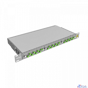 NTSS Кросс 19" NTSS PREMIUM, предсобранный 1U, 24 порта FC/APC, 9/125 мкм, (сплайс, пигтейлы, кдзс, планки, адаптеры) NTSS-RFOB-PM-1U-24-FC/A-9-SP1.5G2A