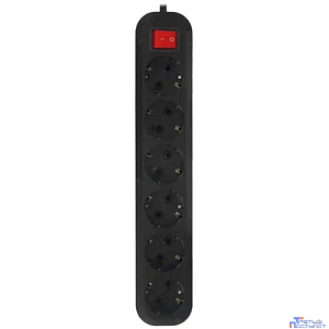 5bites SP6B-318 Сетевой фильтр 6S / 3*1.5MM2 / 16A / ABS / 1.8M / BLACK