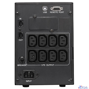 PowerCom Smart King Pro+ SPT-1500-II LCD ИБП {Line-Interactive, 1500VA/1200W, Tower, 8xC13 с резервным питанием, USB, SNMPslot} (1152565)