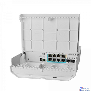 MikroTik CSS610-1Gi-7R-2S+OUT Уличный коммутатор netPower Lite 7R, 8Gbit ethernet, 2 SFP+