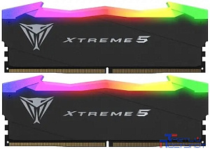 Память DDR5 2x16Gb 8000MHz Patriot PVXR532G80C38K Viper Xtreme 5 RGB RTL Gaming PC5-64000 CL38 DIMM 288-pin 1.45В с радиатором Ret