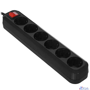 5bites SP6B-318 Сетевой фильтр 6S / 3*1.5MM2 / 16A / ABS / 1.8M / BLACK