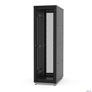 Шкаф напольный 19", 42U Filum FL-NT-42610PP2M-BK NETWORK (ШхГхВ) 600x1000x1987 мм, двери: перфорированная/перфорированная, цвет черный RAL9005
