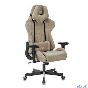 Кресло игровое Бюрократ VIKING KNIGHT LT21 FABRIC песочный крестовина металл [1372994]