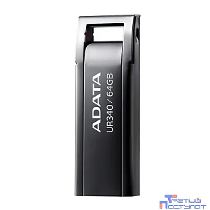 A-DATA Flash Drive 64GB UR340 USB3.2 черный [AROY-UR340-64GBK]