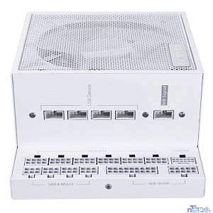 Lian Li  Блок питания  EG1000 / White / ATX 3.1, 1000W, 80 PLUS Platinum, PCIe 5.1, APFC, USB HUB, 120mm FDB Fan, Fully Modular / G9P.EG1000.WE00.RU