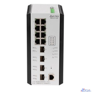ELTEX MES3710P Ethernet-коммутатор 8 портов 10/100/1000BASE-T (PoE/PoE+), 4 порта 100BASE-FX/1000BASE-X (SFP), L3