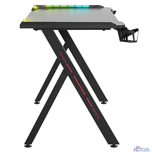Игровой компьютерный стол Gamer RGB,подвес круж+гарн.,черн,120 DEFENDER (64330)