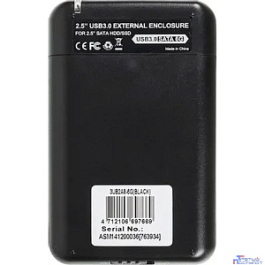 AgeStar SUB2A8 Внешний корпус 2,5" SATA Black (USB2.0, сталь+пластик, безвинтовая конструкция) (SUB2A8 (BLACK))