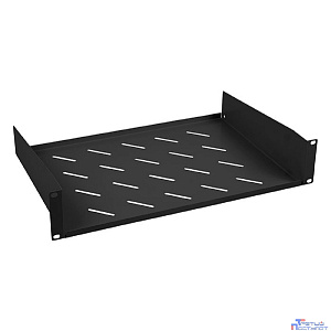 Cabeus SH-J017-2U-315-BK ПОЛКА 19" ПЕРФОРИРОВАННАЯ КОНСОЛЬНАЯ 2U ГЛУБИНА 315 ММ, ЦВЕТ ЧЕРНЫЙ
