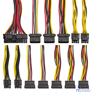 Exegate EX292167RUS Блок питания 800W ExeGate XP800 (ATX, 12cm fan, 24pin, 2x(4+4)pin, 2xPCI-E, 5xSATA, 3xIDE, black)