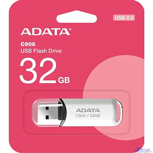A-DATA Flash Drive 32Gb C906 AC906-32G-RWH {USB2.0, White}