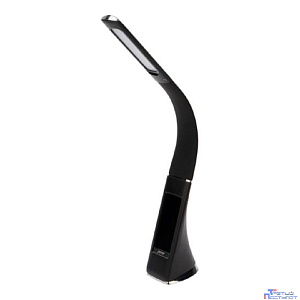 Rexant 75-0218 Светильник настольный REXANT Cesar LED с поворотом излучающей поверхности на 360°, 5000 К, часы, термометр, будильник, календарь, цвет черный