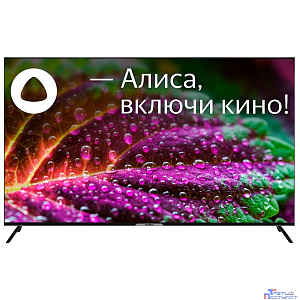 Hyundai 65" H-LED65BU7003 Яндекс.ТВ Frameless черный 4K Ultra HD 60Hz DVB-T DVB-T2 DVB-C DVB-S DVB-S2 USB WiFi Smart TV