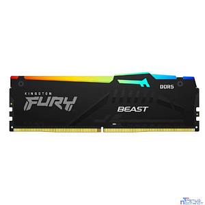 Память Kingston DDR5 DIMM 32Gb (2x16Gb) PC 48000 6000Mhz, FURY Beast Black RGB,  (KF560C36BBE2AK2-32)