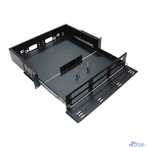 Cabeus ODF-19-6FP-48SC-S-BK-T Кросс оптический стоечный выдвижной, 19, до 48 портов SC(DLC), кассета - 2шт., черный
