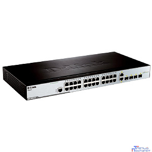 D-Link DES-3200-28/C1A Управляемый L2 коммутатор с 24 портами 10/100Base-TX, 2 портами 100/1000Base-X SFP и 2 комбо-портами 100/1000Base-T/SFP