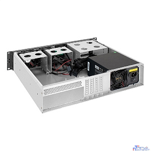 Exegate EX298520RUS Серверный корпус ExeGate Pro 2U400-04 <RM 19", высота 2U, глубина 400, БП 400ADS, 2*USB>