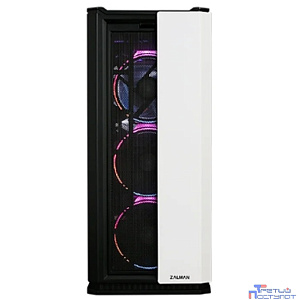 ZALMAN X3 WHITE, без БП, боковое окно (закаленное стекло), белый, ATX