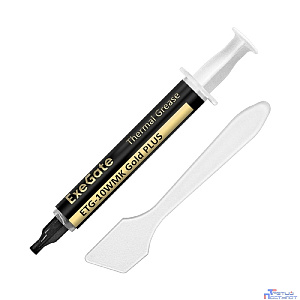 Exegate EX296085RUS Термопаста ExeGate ETG-10WMK Gold PLUS (10,4 Вт/(м•К), 2г, шприц с лопаткой)