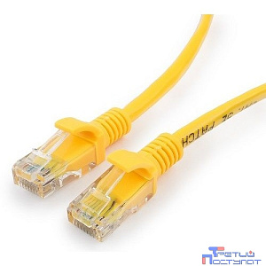 Cablexpert Патч-корд медный UTP PP10-7.5M/Y кат.5e, 7.5м, литой, многожильный (желтый)