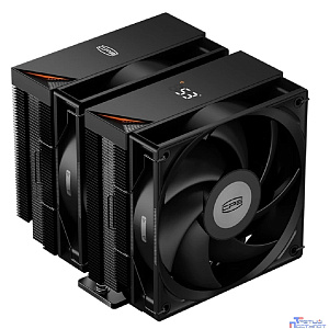 Кулер PCCooler RT620 Digital BK  S115X/1200/1700/1851/AM4/AM5 (TDP 265W, 2x120mm PWM FAN, 6 тепловых трубок 6мм, 500-2200RPM, 28-32dBa)