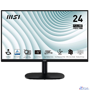 MSI PRO 23.8" MP245V черный {VA 1920x1080 100Hz 4ms 16:9  4000:1 300cd 178/178 D-Sub HDMI}