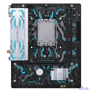 MAXSUN MS-B760M GAMING WIFI GANK V2 (Socket 1700, mATX, 2*DDR5, VGA/HDMI, 3*SATA3, 1*M.2, 1xPCI-E x16 /1xPCI-E x4, 4*USB 2.0, 2*USB 3.2 GEN 2, LAN 1*1G, Bluetooth, Wi-Fi 802.11ax, RTL)