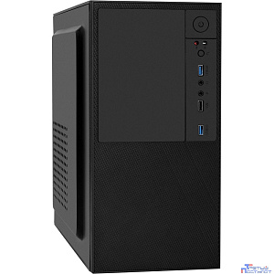 Exegate EX298005RUS Корпус Minitower BAA-308U2-AAA350 (mATX, БП AAA350 с вент. 8см, 1*USB+2*USB3.0, HD Audio, черный)