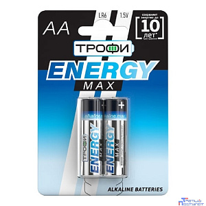 Трофи LR6-2Bl Energy Max Alkaline (40/320/15360) (2 шт. в уп-ке)